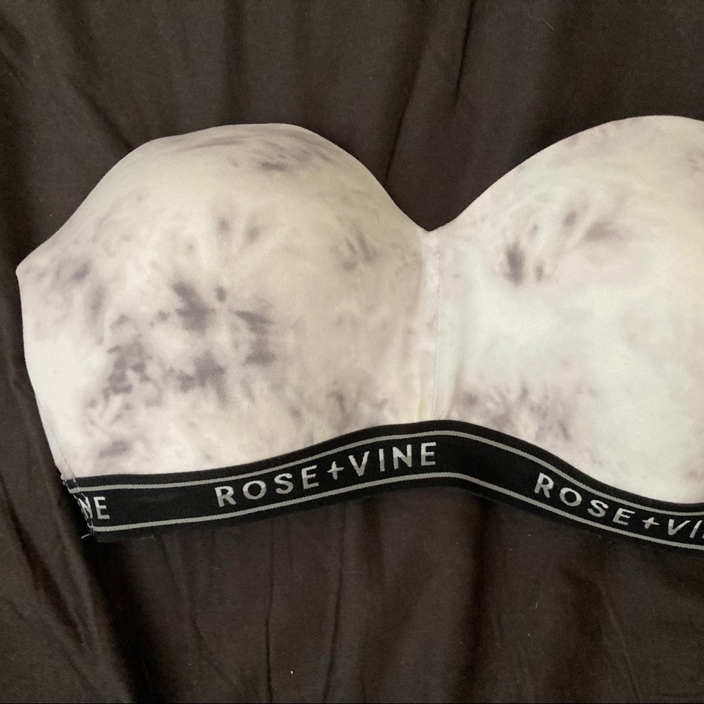 ROSE + VINE STRAPLESS BRA/BANDEAU